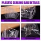 thumbnail image 5 of Bolsa de Joyería de PVC Transparente de 190 Piezas, 5 Tamaños, Bolsa de Plástico Autosellada con Cremallera y Tiras de Papel Antideslustre, Kit Surtido, 5 of 5