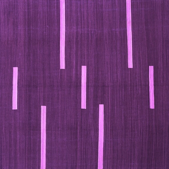 Ahgly Company Indoor Square Abstract Purple Contemporary Area Rugs, 6' Square