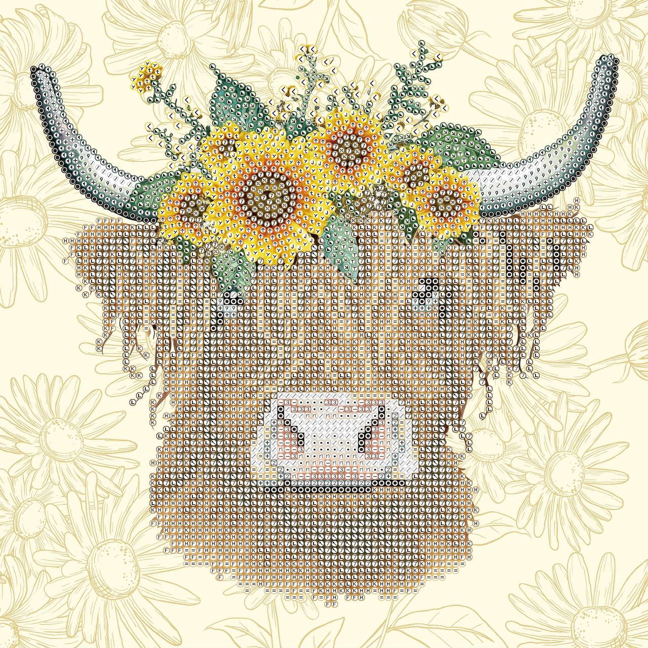 DIAMOND DOTZ® Sunflower Cow Special Edition Diamond Painting Kit