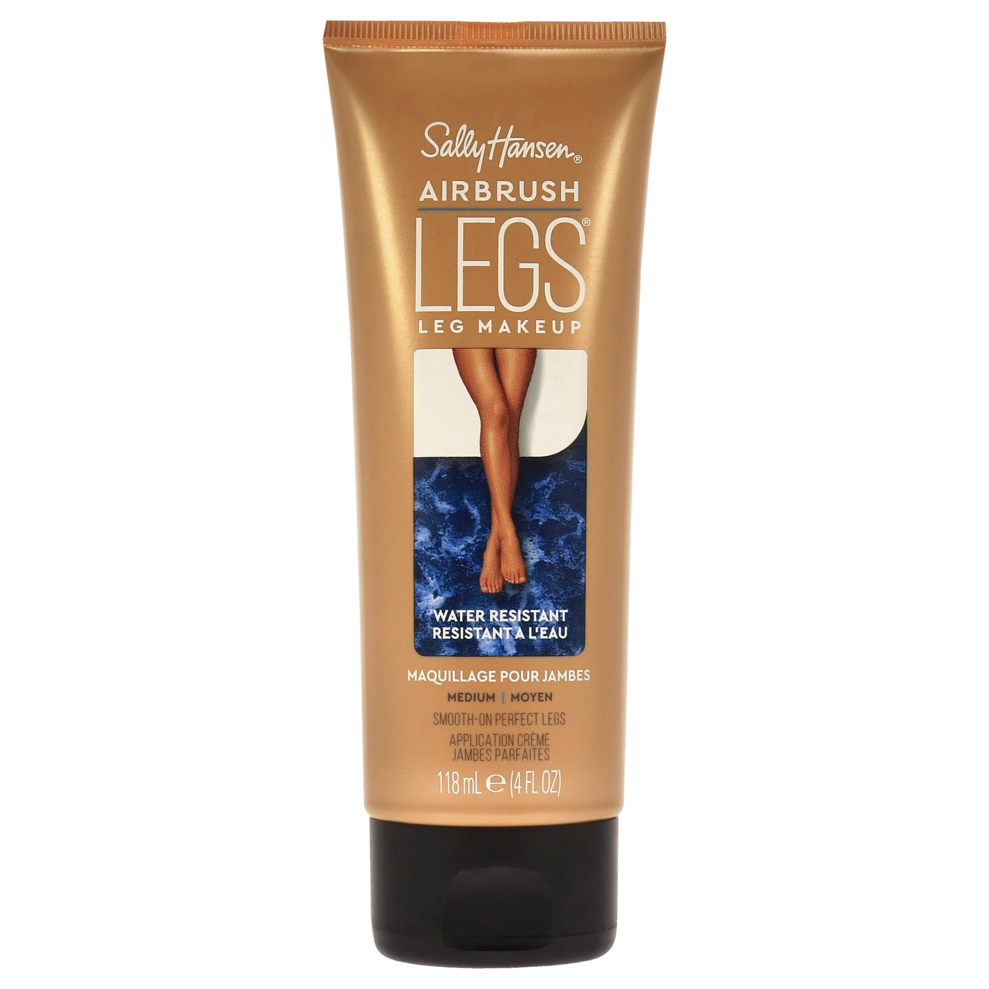 (2 pack) Sally Hansen Airbrush Legs Lotion, Medium, 4.4 oz, Water and Transfer-Resistant
