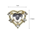 thumbnail image 5 of dianhelloya Nail Art Supplies 10Pcs Manicure Decor Sparkling Stunning Visual Effect Three-dimensional DIY Nail Heart Colorful Fake Diamond Nail Alloy Ornament Nail Supplies, 5 of 7