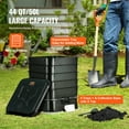 thumbnail image 3 of VEVOR 5-Tray Worm Composter, 50 L Worm Compost Bin Outdoor and Indoor, Sustainable Design Worm Farm Kit, for Recycling Food Waste, Worm Castings, Worm Tea, Vermiculture and Vermicomposting, 3 of 8