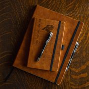 Sparo Carolina Panthers Laser-Engraved Notepad & Pen Gift Set