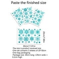 thumbnail image 2 of XMMSWDLA Winter Snowflakes Window ClingsChristmas Blue Oil Painting Snowflakes Window Decals Stickers for Christmas Glass Home Decor and Xmas Winter Window Decoration, 2 of 6