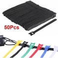 thumbnail image 2 of 50 piezas organizador de cables multifuncionales Sunnimix soporte para cable de extensión 12x150mm, 2 of 7