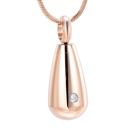 Teardrop Cremation Jewelry Memorial Teardrop Ashes Keepsake Urns Pendant Necklace for urn Necklaces Ashes Jewelry Gifts for Men Women