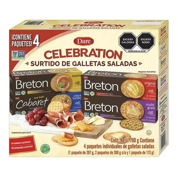 Surtido De Galletas Saladas Breton Celebration 780g Original