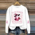 thumbnail image 2 of Bibifish Sweatshirts For Women Halloween Funny Spooky Graphic Casual Long Sleeve Sweatshirts Fall Oversized Crewneck Pullovers, 2 of 4