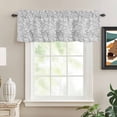 thumbnail image 2 of Grey Spring Floral Rod Pocket Curtain Valance, Farmhouse Flowers Elegant Pastoral Farmhouse Window Valance for Living Room, Bedroom, Kitchen 54"W x 18"L, 2 of 9