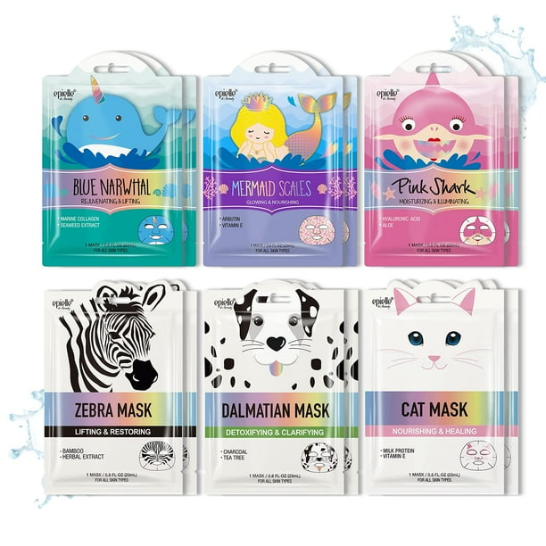Máscaras Epielle Character Animal Spa Korean Beauty x12