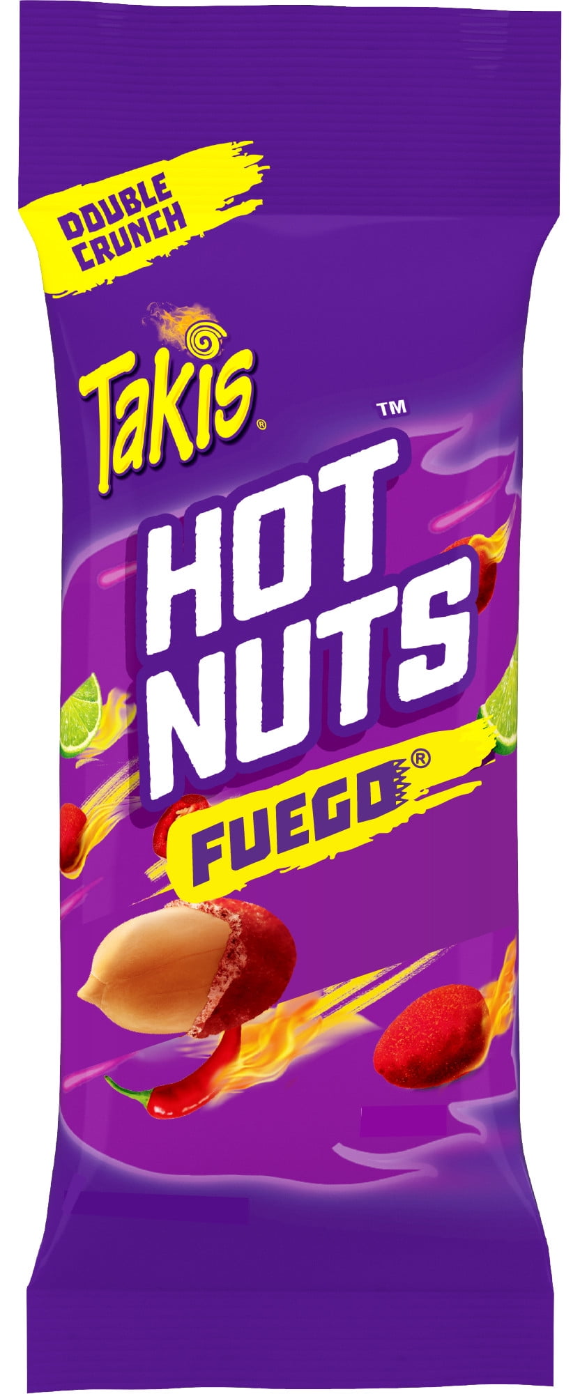 Takis Fuego Hot Nuts 3.2 oz Pouch, Hot Chili Pepper & Lime Flavored