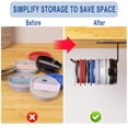 thumbnail image 4 of Cup Lid Rack Stainless Steel Paper Towel Rack Cup Lid Storage Cup Lid Hook Easy To Install Hook Storage Rack, 4 of 8
