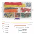 thumbnail image 2 of 1680PCS Professional Breadboard Jumper Wire Kit - 14 Assorted Lengths (2-125mm) with Color-Coded Insulation, 2 Boxes of 840pcs Each - High Conductivity, Reusable Cables for Electronics Projects,, 2 of 7