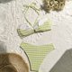 thumbnail image 3 of Traje de baño para mujer, bikini con cuello colgante para mujer, conjunto de traje de baño de playa con estampado de rayas a la moda, trajes de baño para mujer, 3 of 7
