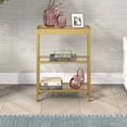 thumbnail image 6 of Evelyn&Zoe Alexis 22" Wide Rectangular Console Table, Brass, 6 of 8