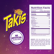 Takis Crunchy Fajitas 9.9 oz Sharing Size Bag, Fajita Rolled Tortilla Chips