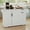 White, variant on Uforic Kitchen Island Table with Stainless Steel top & Storage, Kitchen Island with Drop Leaf, Black