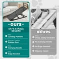 thumbnail image 3 of FICISOG Dog Ramp for Car, 16" to 28" Height Adjustable Pet Ramp for High Bed Couch, Folding Portable Dog Ramp for Small, Old Pet with Upgraded Non-Slip Rubber Surface, Black | Up to 200lb, 3 of 10
