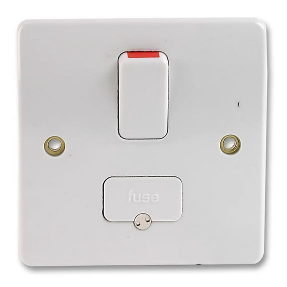 MK - Logic Plus 13A DP Switched Fused Spur, White