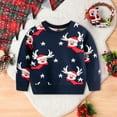 thumbnail image 4 of XFHLMJFF Boys Girls Christmas Sweater Cute Cartoon Reindeer Toddler Warm Long Sleeve Tops Knitwear Cardigan Coat Fall Winter Clothes, 4 of 8