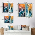 thumbnail image 4 of Designart "Majestic Aerial View Arctic Rivers and Icebergs V" Glacier Framed Wall Art Set Of 2 - Country Blue Frame Gallery Set For Office Decor, 4 of 6