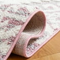 thumbnail image 5 of SAFAVIEH Moroccan Tassel Desmond Southwestern Shag Area Rug, Pink/Ivory, 6'7" x 6'7" Round, 5 of 11
