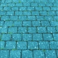 thumbnail image 1 of Ahgly Company Machine Washable Indoor Square Transitional Bright Turquoise Blue Area Rugs, 8' Square, 1 of 7