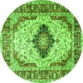 thumbnail image 1 of Ahgly Company Indoor Round Medallion Green Traditional Area Rugs, 3' Round, 1 of 1