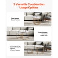 thumbnail image 2 of KFFKFF Nesting Coffee Table Set of 2, 23.6 in Round Coffee Table, Nesting Tables for Small Place, Vintage End Side Tables Night Stand with Metal Frame (White & Gold), 2 of 9