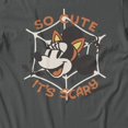 thumbnail image 3 of Disney Minnie Mouse Halloween Cat Minnie Web So Cute Men's T Shirt (Charcoal, S-XXXL), 3 of 4