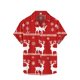 thumbnail image 1 of Hombres de Manga Larga, Navidad Impresa Turndown Collar Blusa, Casual Moda Botón Camisa para las Vacaciones, 1 of 5