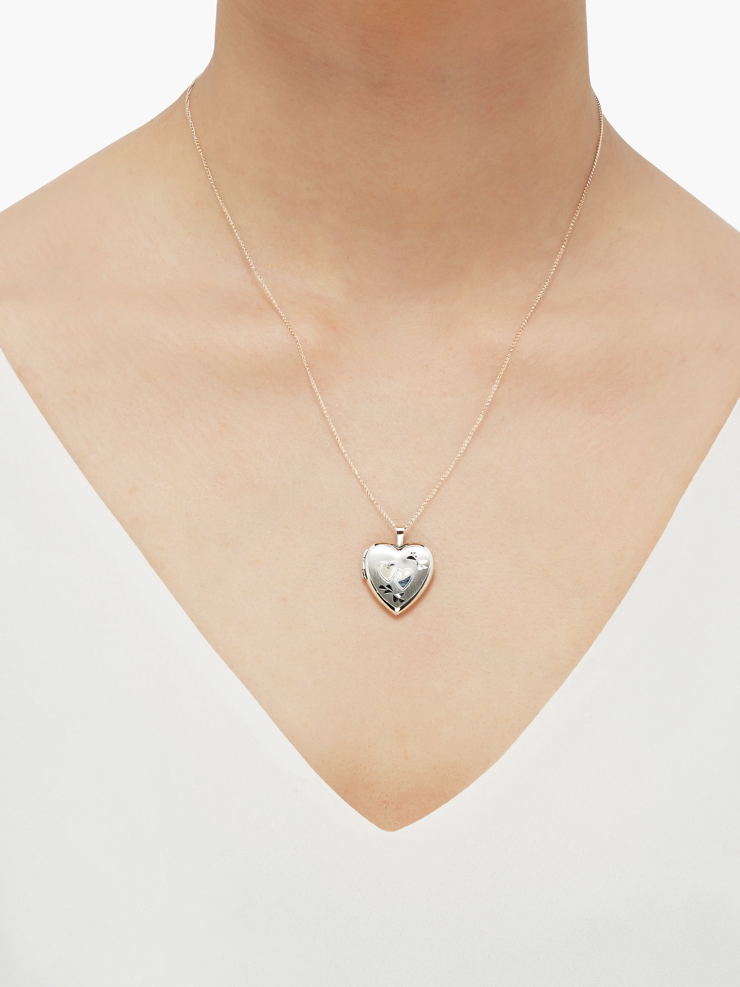 M Heart Letter Locket Necklace | Kate Spade UK