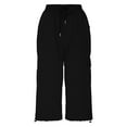 thumbnail image 4 of LADIGASU Womens Pocket Lightweight Drawstring Comfortable Casual Work Pants, 4 of 8