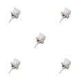 thumbnail image 1 of Destyer 1/2/3/5 Boutonnière de Mariage Sûr et Réutilisable - Apparence Réaliste Large Épingle d'Application Fixation Broches Tissu Fleurs Blanc 5PCS, 1 of 6
