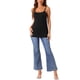 thumbnail image 2 of Camisetas de tirantes para mujeres INSPIRE CHIC con sujetador incorporado, ajuste ceñido, tirantes ajustables, escote redondeado, 2XL, negro, 2 of 6