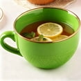 thumbnail image 2 of TELOLY Large Coffee Cup Ceramic Soup Mug with Handles 24 Ounce Oversized Soup Mugs Bowl Porcelain 700 Ml Coffee Tea Cup Soups Ramen Salad Bowl Coffee Cappuccino Cups Large Soup, 2 of 7