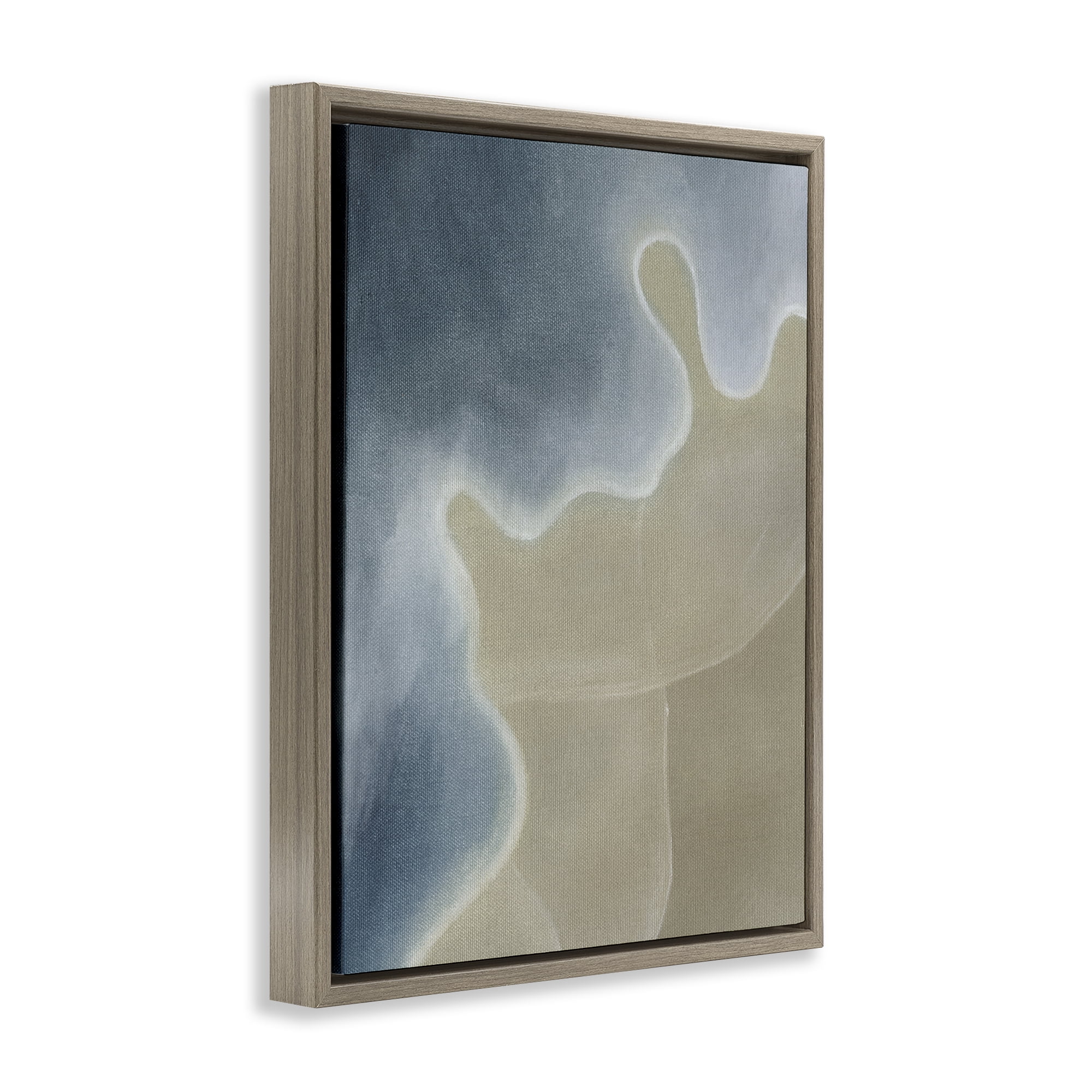 Stupell Industries Turning The Tides Abstract Brown Framed Floater Canvas Wall Art, design by Grace Popp