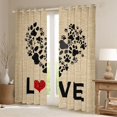 thumbnail image 2 of Feelyou Couple Valentines Day Curtains Pack of 2 (42x84 Each), Cartoon Love Heart Curtains Blackout, Romantic Anniversary Bedroom Curtains, Blackout Curtains Bedroom Decor, 2 of 6