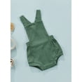 thumbnail image 3 of Qmyliery Baby Sleeveless Romper, Cute Solid Color Backless Strap Bodysuit Casual, 3 of 9