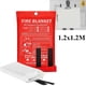 thumbnail image 1 of 1/2Pc Fire Blanket Emergency Emergency Fire Retardant Blankets Fireproof Blanket Welding Blanket for Kitchen Fireplace Grill BBQ, 1 of 5