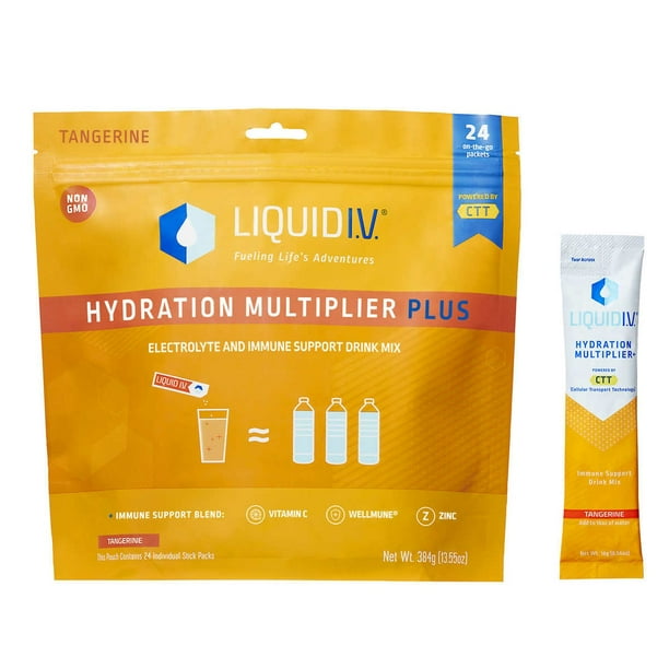 Liquid I.V. Hydration Multiplier Plus Immune Support, 24 Serving Stick
