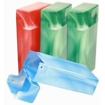 2 Pack Crush-Proof Plastic Flip Top Hinged Lid Cigarette Case for 100's