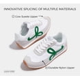 thumbnail image 4 of LUCKY STEP Stylish Retro Casual Comfortable Running Walking Shoes,Grey/Green,Womens, 4 of 12