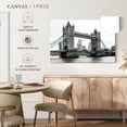 thumbnail image 5 of Elephant Stock Pop London Bridge Wall Art - Horizontal Canvas Wall Art - Living Room Wall Decor - Places Canvas - Gray And Blue Decor - 39" x 26", 5 of 8