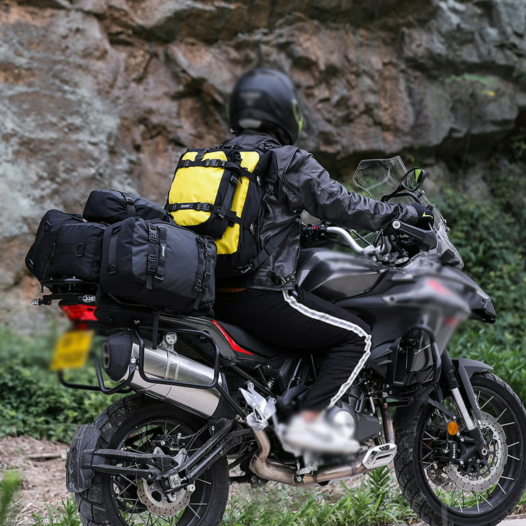 Rhinowalk Large Capacity Motorcycle Bag Waterproof Luggage Pack, Multi  Function Motorbike Saddle Rack Trunk Luggage Bags for Adventure Riders