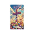 thumbnail image 2 of CaiYueKe Easter Door Curtain Spring Holiday Decorations Bunny Egg Pattern Party Supplies Wall Hanging Decorative Banner for Home Indoor Outdoor Festival Celebration, 2 of 9