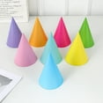 thumbnail image 3 of 10 Pcs Party Cone Hats Bulk DIY Birthday Party Assorted Colors Cone Hats Colorful Dress up Decorations for Funny Kids and Adults Birthday Baby Shower Decorations, 8 Colors, 3 of 4