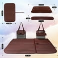 thumbnail image 3 of Heart Horse Non-Inflatable Car Mattress - Folding SUV Truck Back Seat Mattress for Travel, Camping and Large Dog Car Seat Cover (with Adjustable Bracket),Brown, 3 of 6