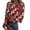 AC03_Deep Red, variant on Christmas Shirts for Women 2026 Xmas Printed Top Crew Neck Long Sleeve Trendey Lightweight Tunic Yellow M