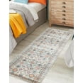 thumbnail image 3 of Keen Home Design Machine Washable Area Rugs with Non-slip Backing, Ideal for Hallway, Living Room, Bedroom, Kitchen and Laundry Room, Vintage Moroccan and Low Pile Rug - ( 2'6'' x 7'), 3 of 9